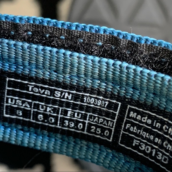 Teva Original Universal Urban Sandals Blue Size 8 - Picture 9 of 9